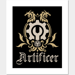 D&D Artificer Simple Class Emblem Posters and Art